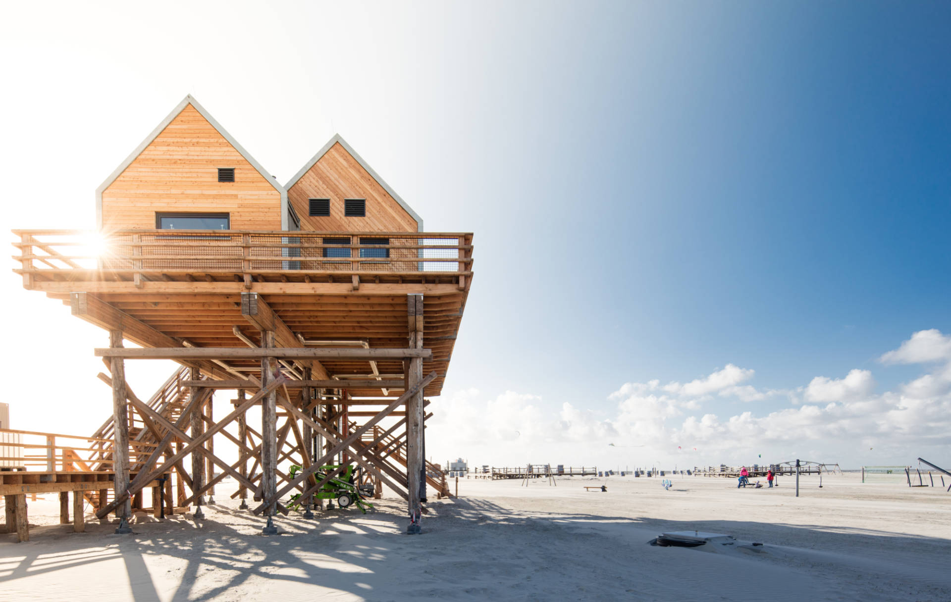 St. Peter-Ording Strand mit Haus